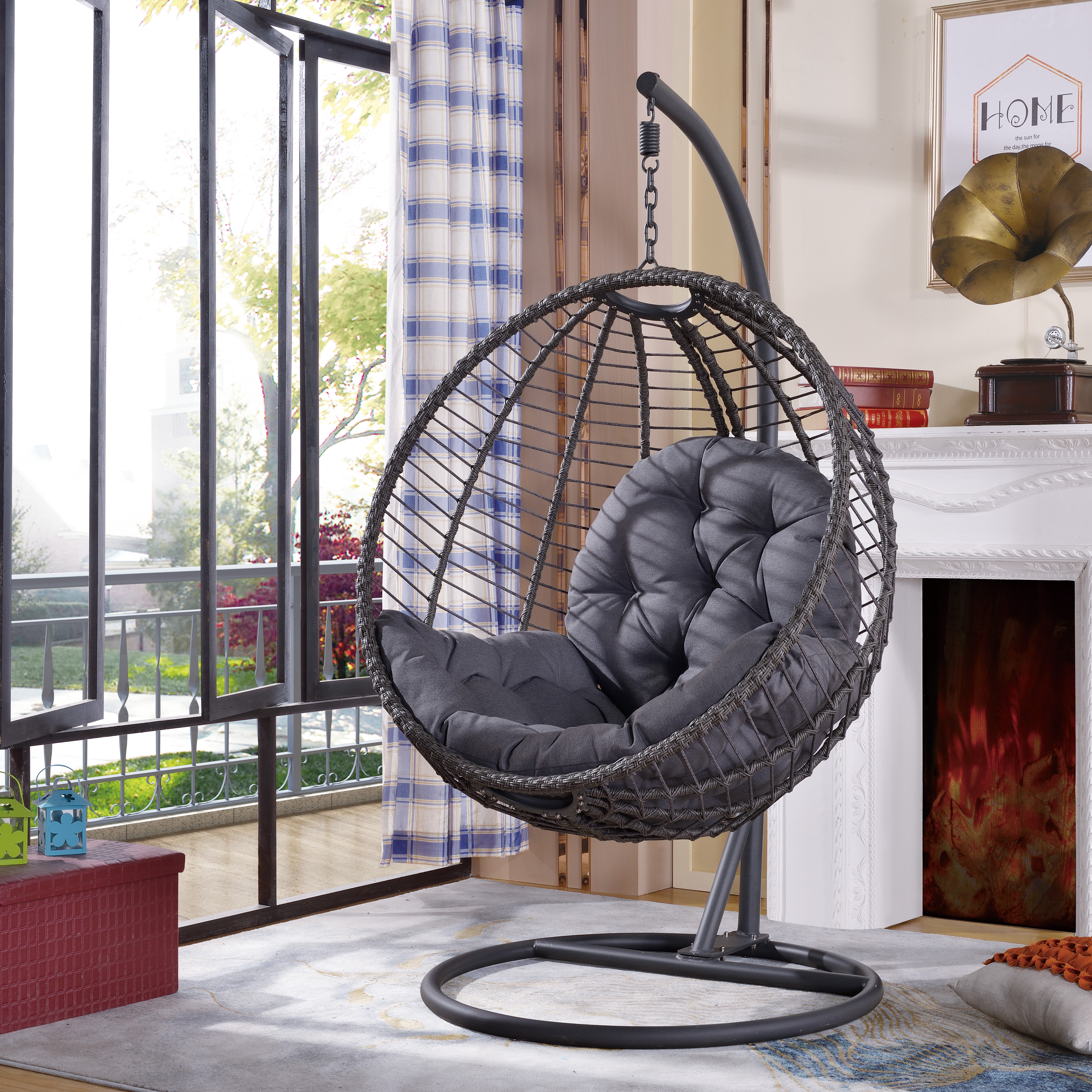 hanging chair for bedroom with stand