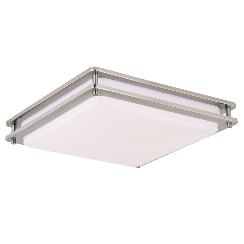 Bloomsbury Market Wiliams 1 Light Simple Square Led Flush Mount Light Simple Square Led Flush Mount