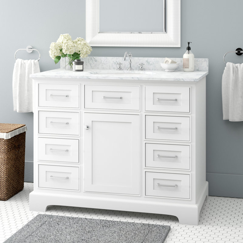 Breakwater Bay Kingon 42 Single Bathroom Vanity Set Reviews Single Bathroom Vanity Set