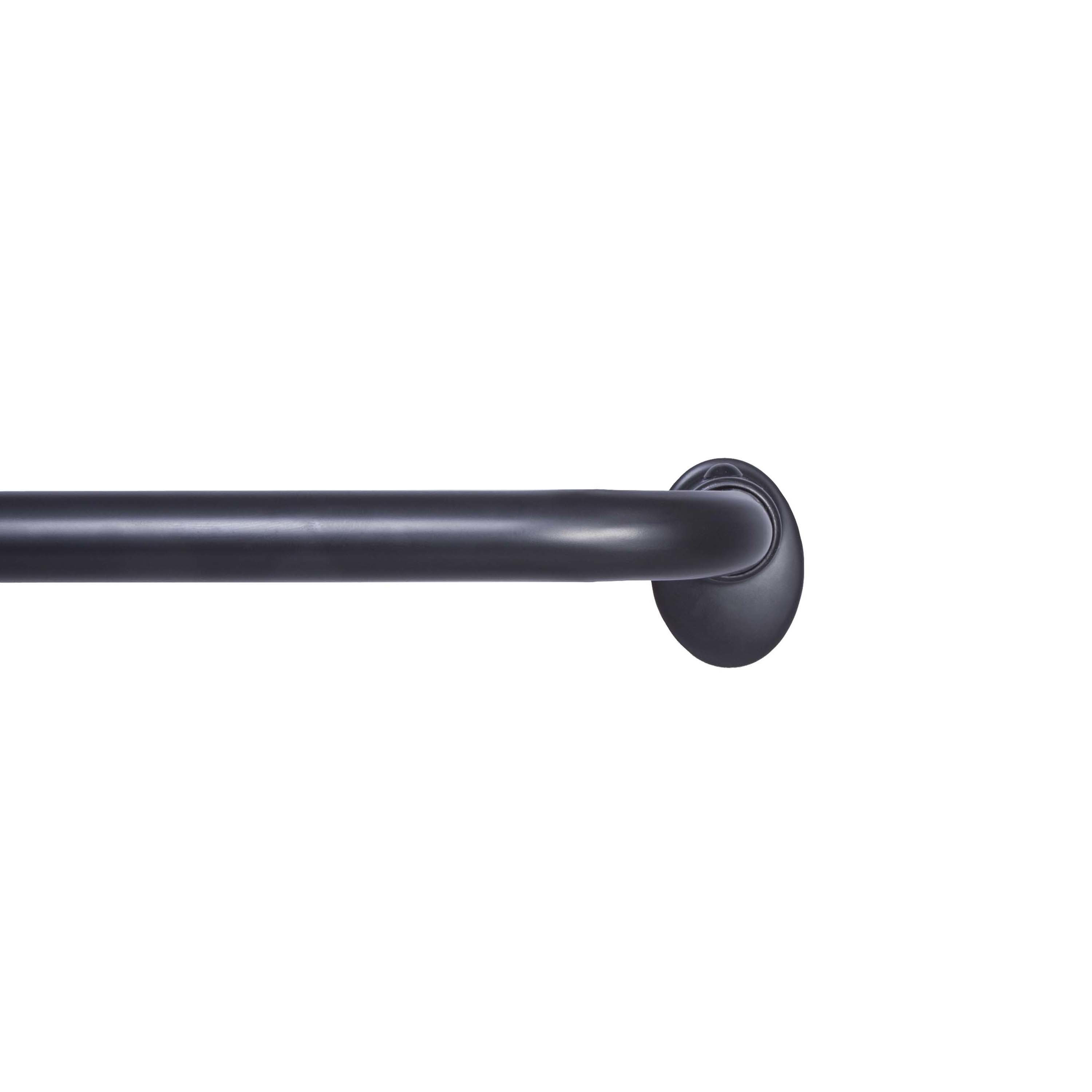 Sun Zero Wrap Around Room Darkening Single Curtain Rod And