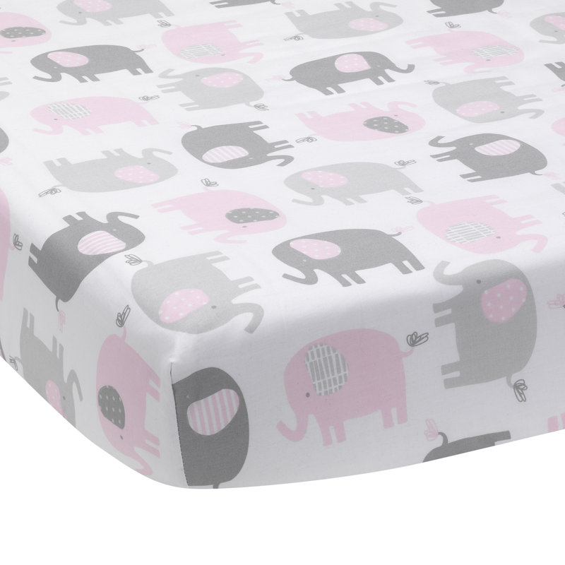 Bedtime Originals Eloise Elephant Nursery Baby 3 Piece Crib
