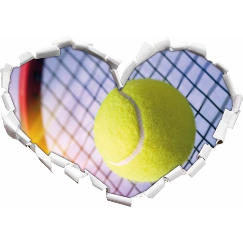 Tennis Racket with Tennis Ball Wall Sticker East Urban Home 