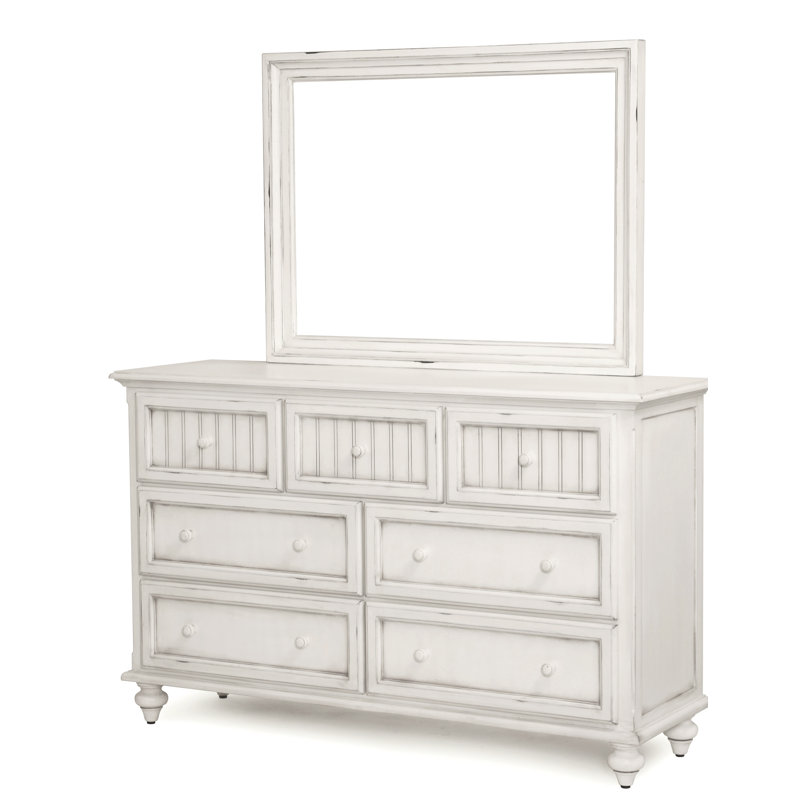 Highland Dunes Kolya 7 Drawer Double Dresser With Mirror Wayfair