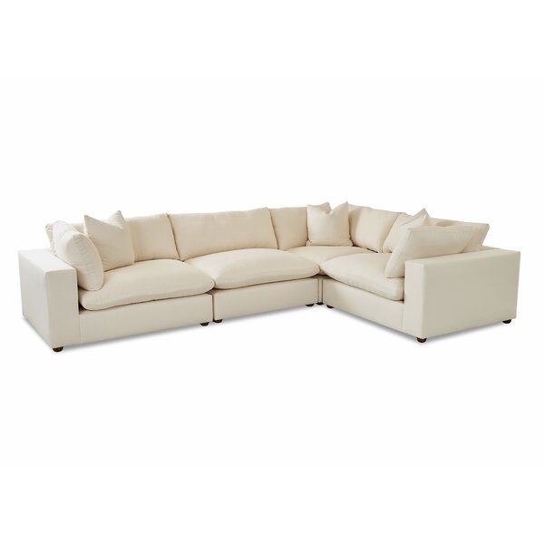 L-Shaped Modular Sectional Without Pillows By Wayfair Custom Upholstery™