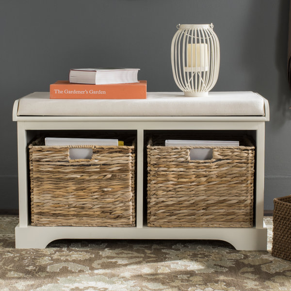 Alonza Pine Wood Storage Bench by Trent Austin Des