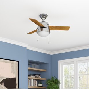 36 Aker 3 Blade Led Ceiling Fan With Light Kit Included
