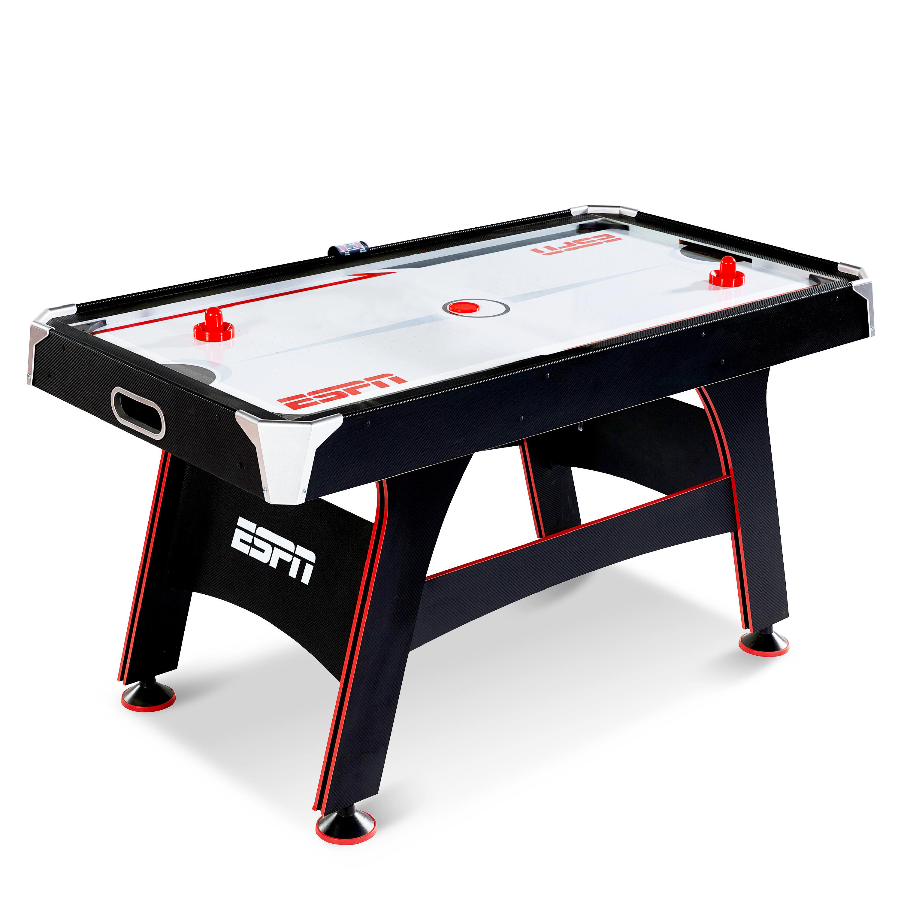 Espn 5 Two Player Air Hockey Table With Digital Scoreboard And