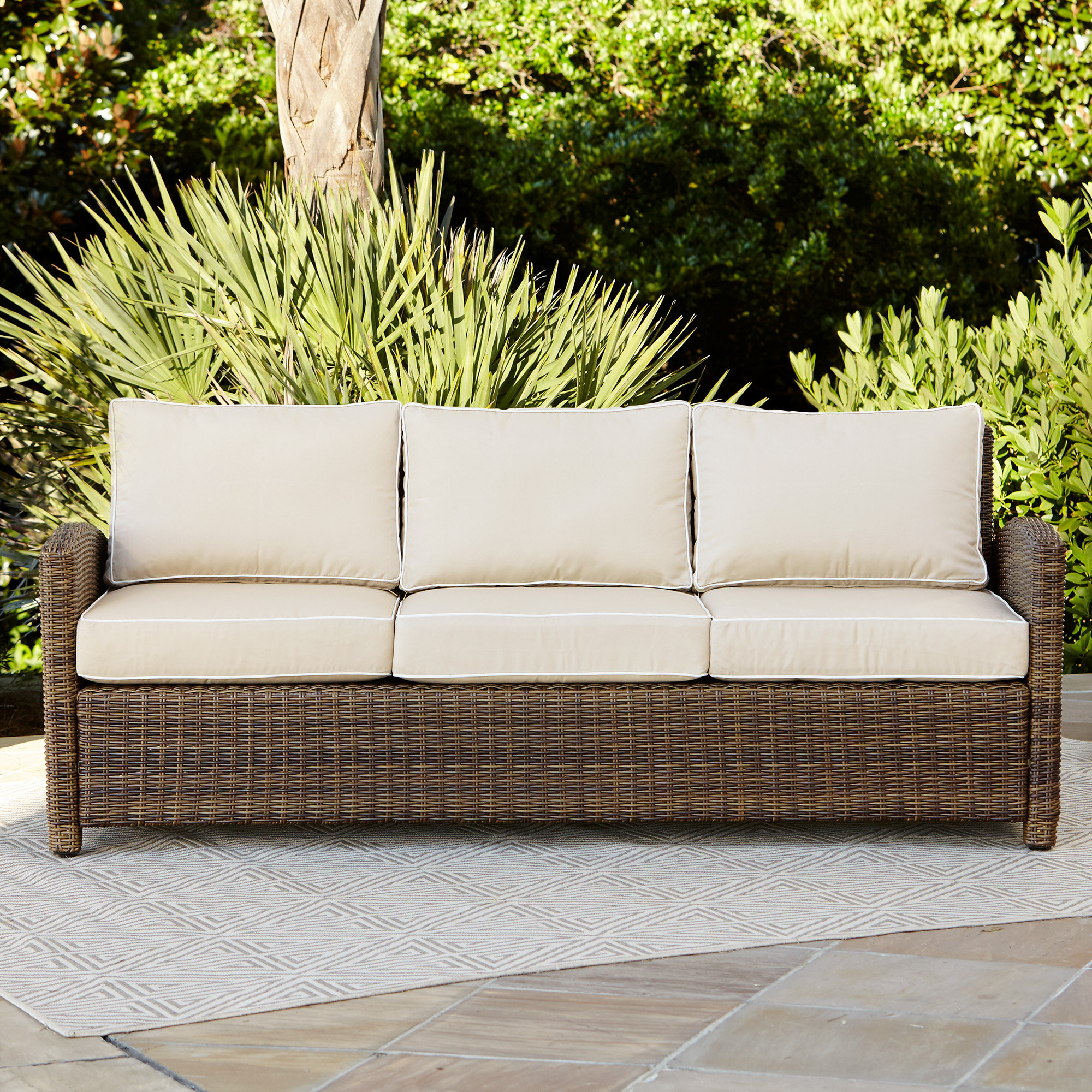 Lawson Patio Sofa With Cushions Reviews Allmodern