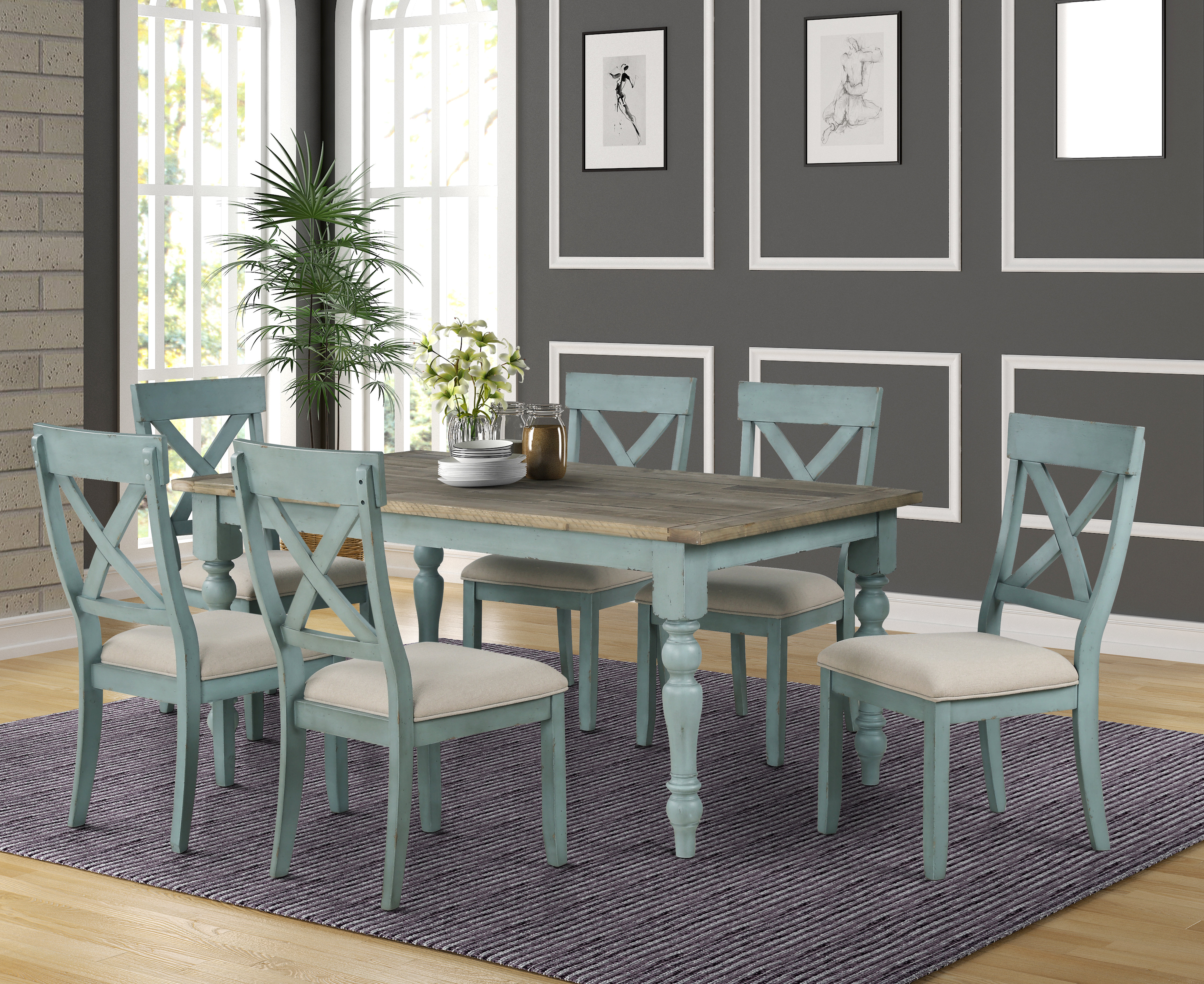 Blue Kitchen Dining Room Sets Free Shipping Over 35 Wayfair