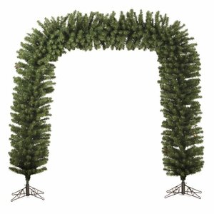9' x 8' Green Pine Artificial Unlit Christmas Archway