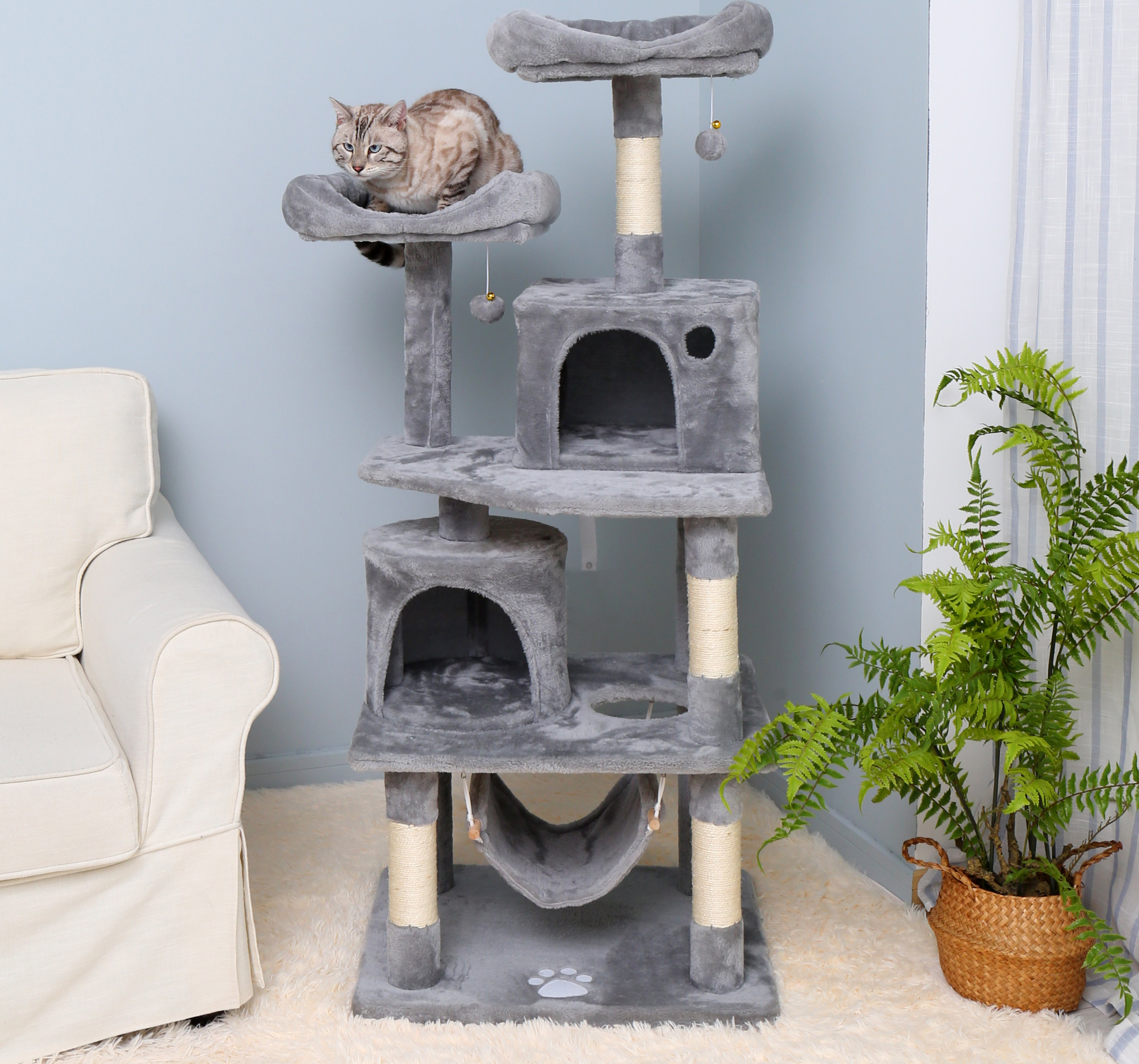 Tucker Murphy Pet 57 09 Teton Multi Level Cat Tree For Large Cats Wayfair