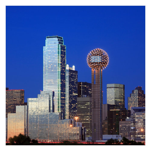 Dallas 3.36m x 3.36m Textured Matte Peel & Stick Wall Mural East Urban Home