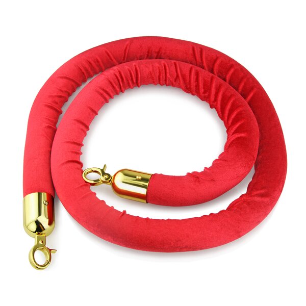 Red Velvet Stanchion Rope (Set of 2) by New Star Food Service