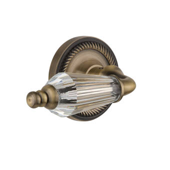 Nostalgic Warehouse Crystal Parlor Interior Mortise Door Lever With Rope Rosette Reviews Wayfair