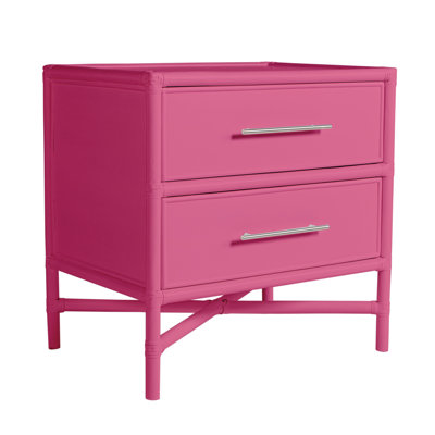 Venice Collection 2  Drawer Nightstand David Francis Furniture Color Hot Pink
