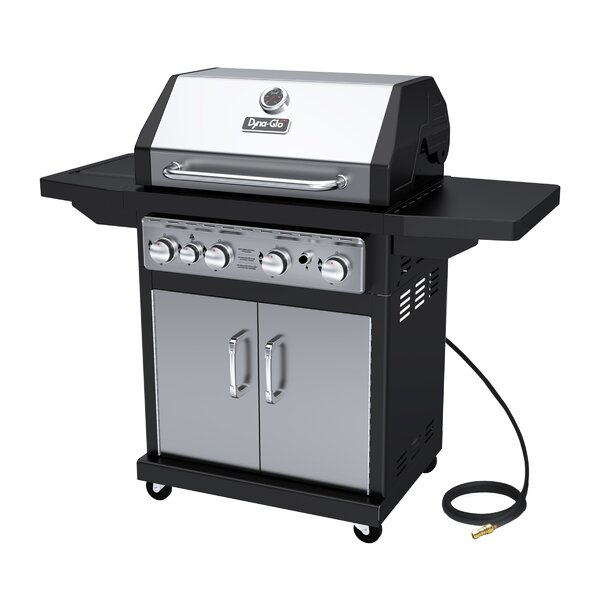 4-Burner Natural Gas Grill with Cabinet by Dyna-Glo