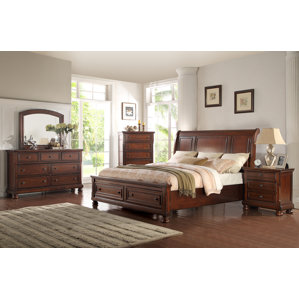 Yately Queen Panel 4 Piece Bedroom Set by Three Posts