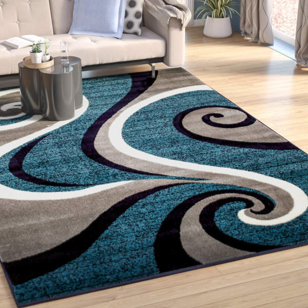 Rick Blue Area Rug by Zipcode Design