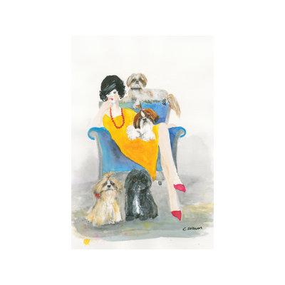 I Need Another Shih Tzu by Connie Collum  Painting Print East Urban Home Size 12 H x 8 W x 075 D Format Wrapped Canvas