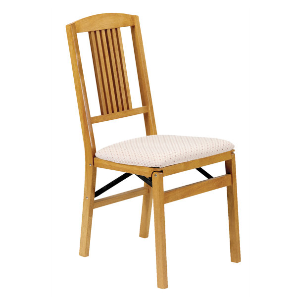 Simple Mission Wood Folding Chair Oak (Set of 2) by Stakmore Company, Inc.