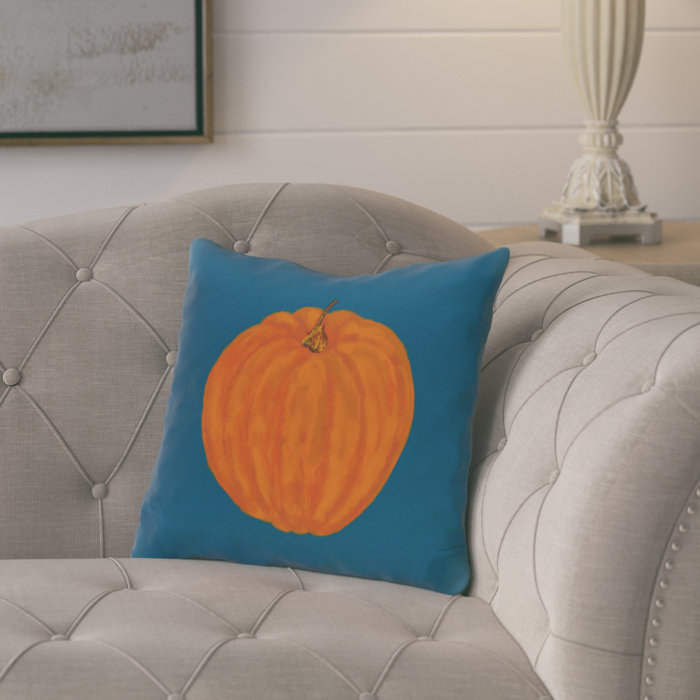 August Grove Rawtenstall Lil Pumpkin Holiday Outdoor Throw Pillow