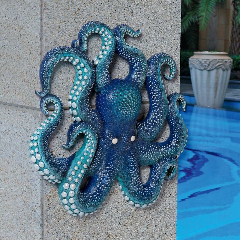 Design Toscano Deadly Octopus of the Coral Reef Wall Décor ...