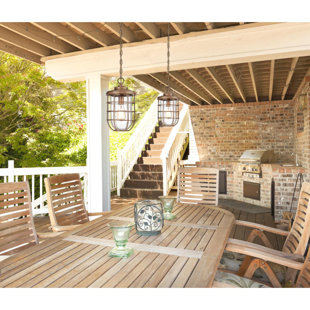 Outdoor Hanging Lights Birch Lane Woolverton Cage 1 Light Outdoor Hanging Lantern