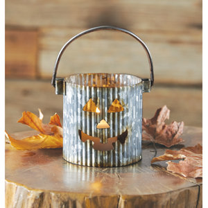 Pumpkin Tin Votive Holder (Set of 6)