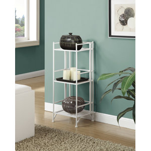 Georgette 3 Tier Folding Etagere Bookcase