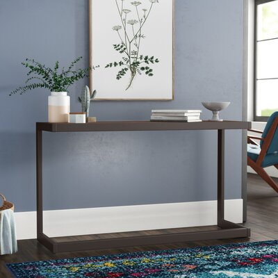 Mercury Row Higuera 52" Solid Wood Console Table  Color: Rustic Brown
