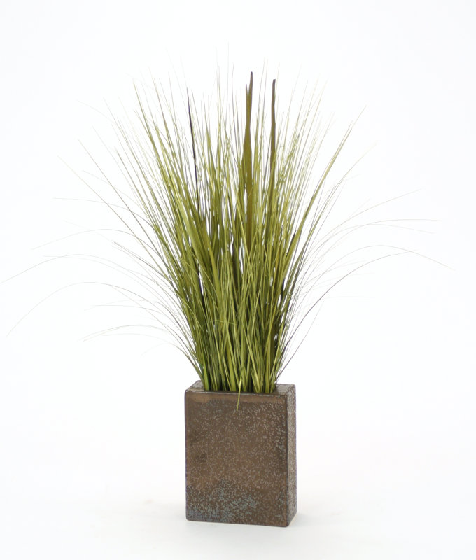 Distinctive Designs Mix Grass in Rectangular Decorative Vase & Reviews