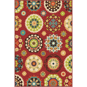 Gilmour Brick Red Indoor/Outdoor Area Rug