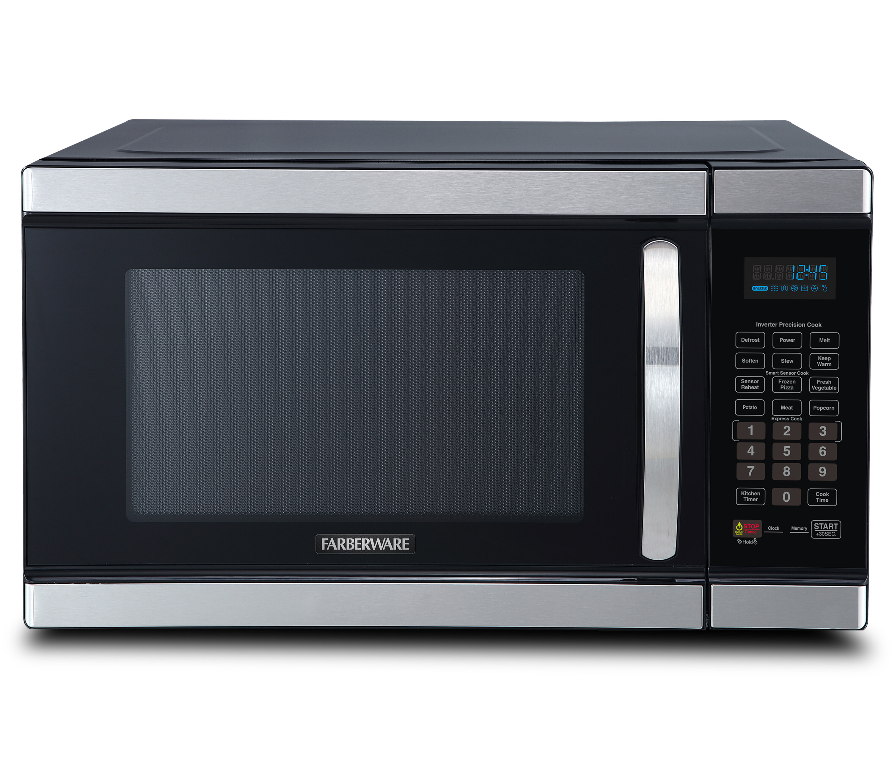 Farberware Gourmet 1 1 Cu Ft 1100 Watt Microwave Oven With Smart