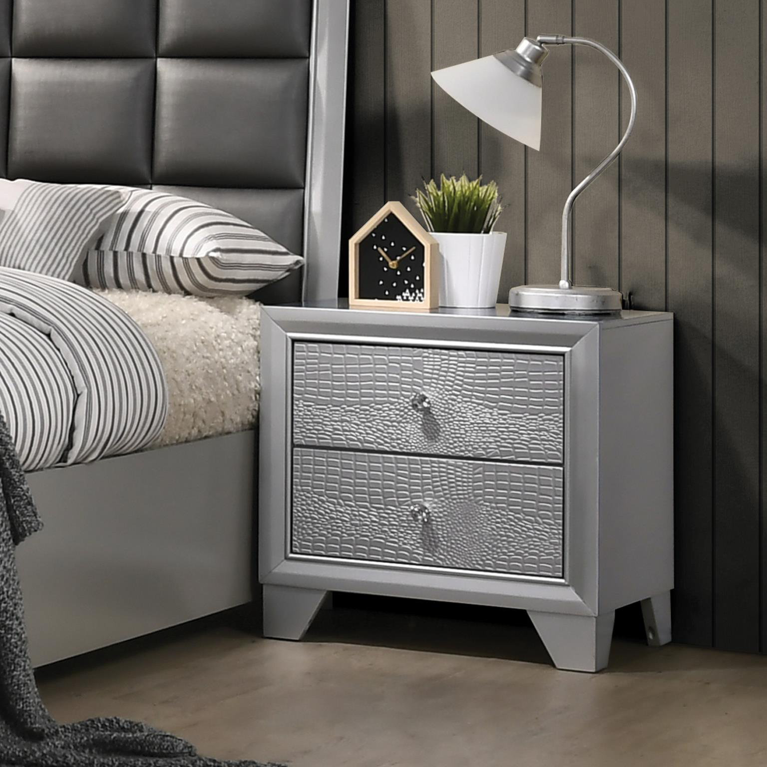 House Of Hampton Sciortino 2 Drawer Nightstand Reviews Wayfair