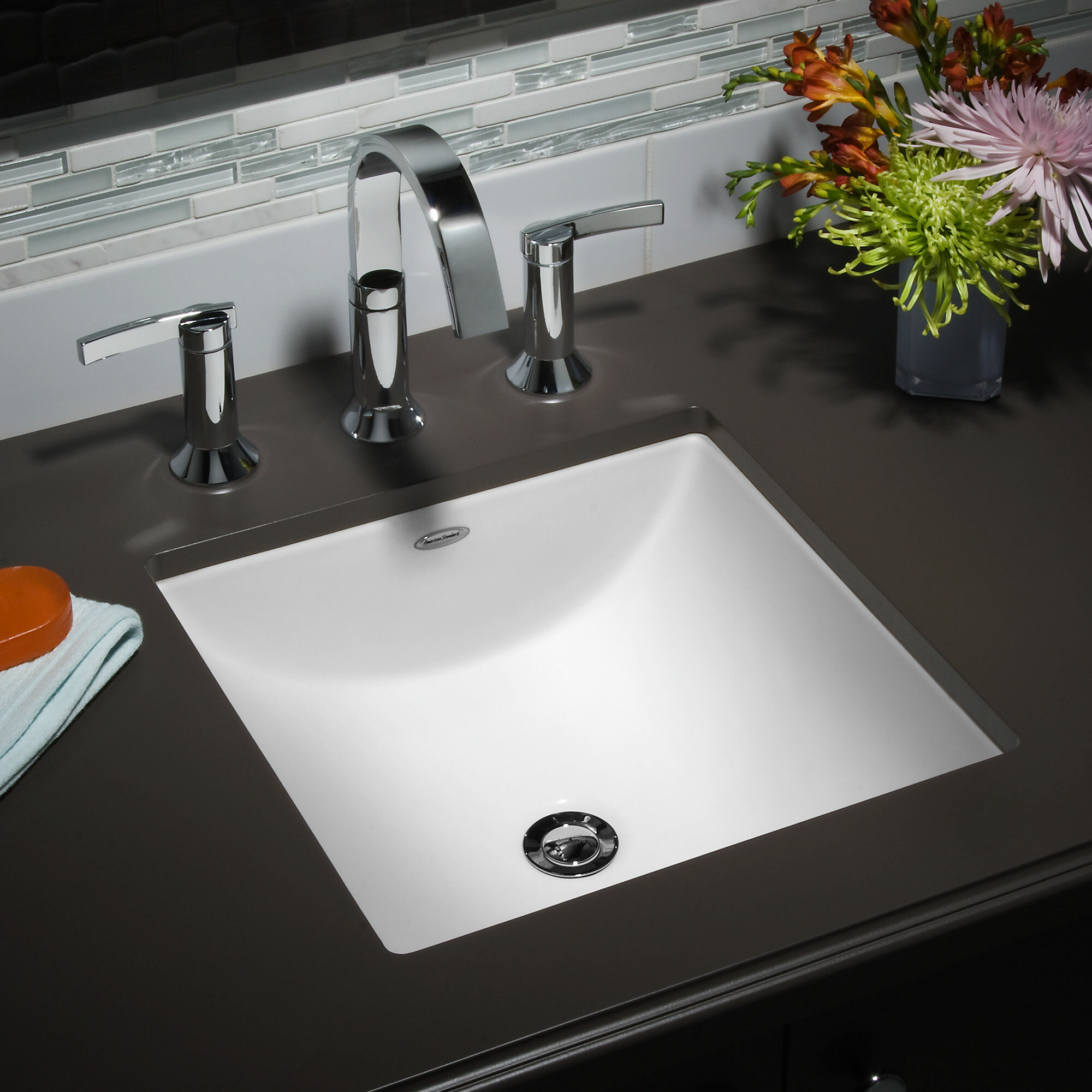 American Standard Studio Vitreous China Square Undermount Bathroom Sink With Overflow Reviews Wayfair