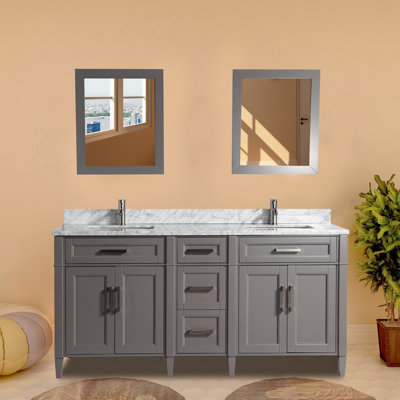 52 Inch Double Sink Vanity | Wayfair