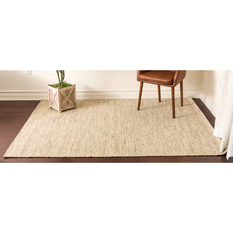 Highland Dunes Beige 100% Wool Solid Colour Flat Weave ... (800 x 800 Pixel)