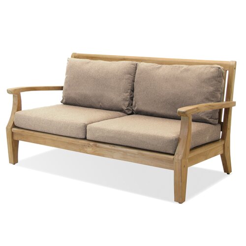 Forever Patio Miramar Teak Patio Chair With Sunbrella Cushions