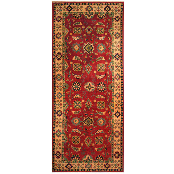 Alcott Hill One Of A Kind Fernwood Hand Knotted 2 8 X 6 5 Wool Alcott Hill One Of A Kind Fernwood Hand