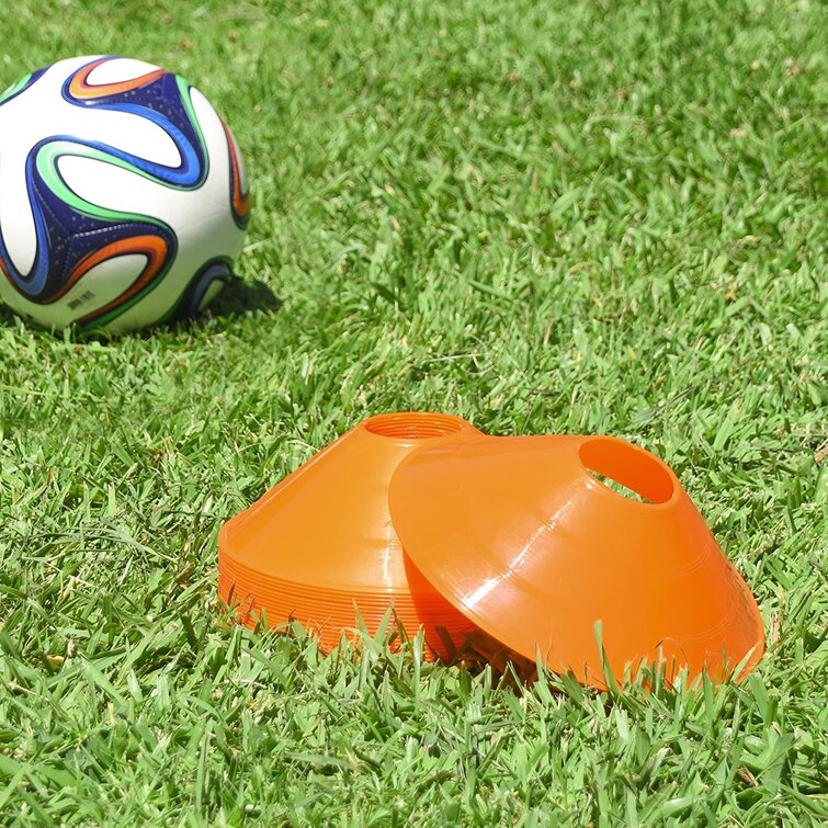2 Sports Field Marker Cones Soccer Football Training Mesh Bag w Drawstring 