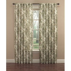 Spring Bling Nature/Floral Room Darkening Thermal Rod Pocket Single Curtain Panel