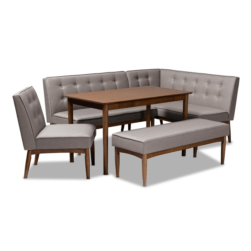 Corrigan Studio Bopp Mid Century Modern Upholstered 5 Piece