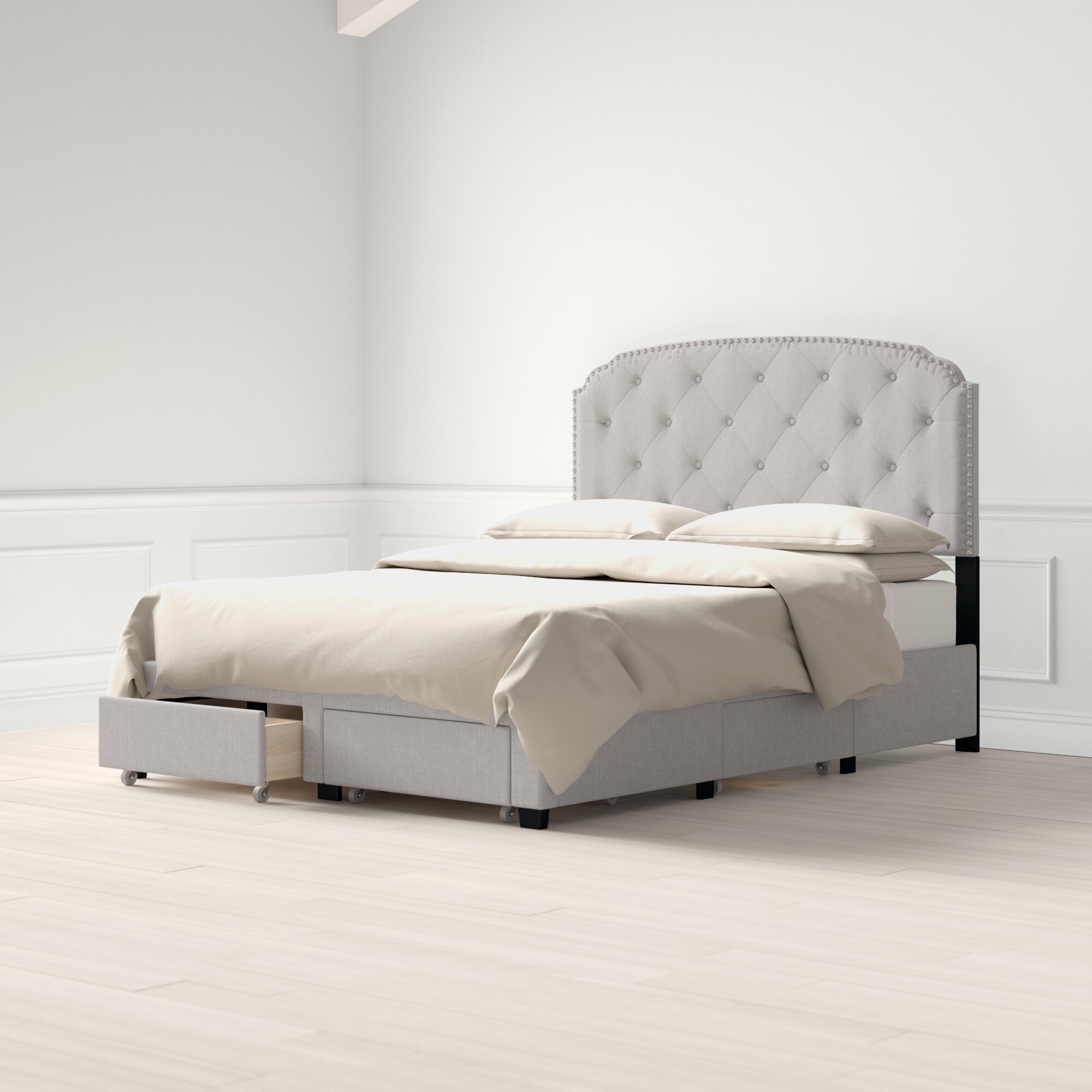 Millicent Upholstered Storage Standard Bed