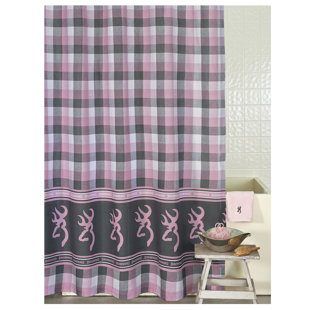 Browning Whitetails Fabric Shower Curtain 72/" x 72/" Buckmark Camo Deer Wildlife