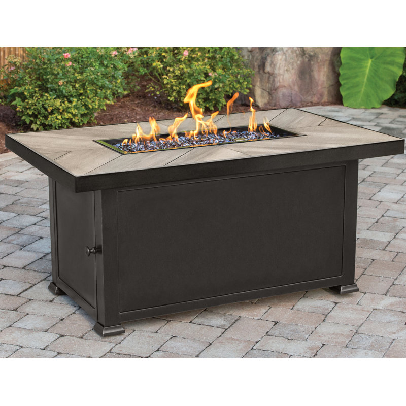 Arlo Porcelain Propane Fire Pit Table