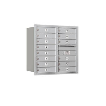Salsbury Industries Recessed Usps 14 Door Rear Load 4c Horizontal