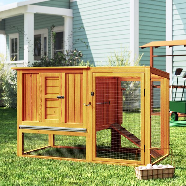 Review Hentz Wooden Backyard Slant Roof Hen House Chicken Coop By