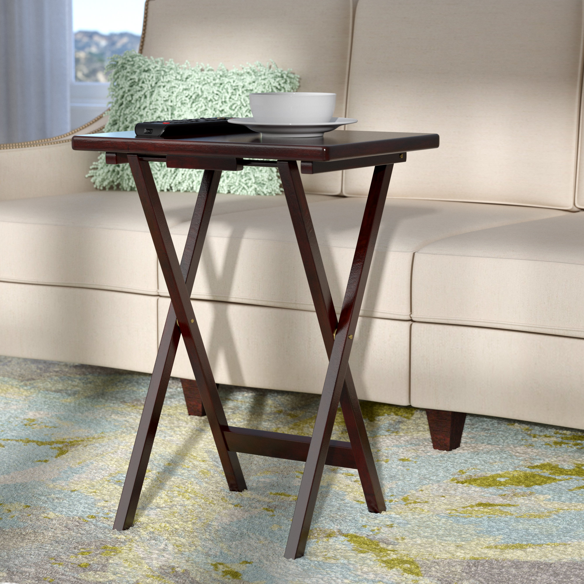 Laude Run Bezkov Rectangular Tv Tray Table Reviews Wayfair Bezkov Rectangular Tv Tray Table