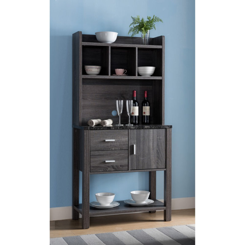 Latitude Run Ameliasburg Multi Storage Distressed Solid Wood