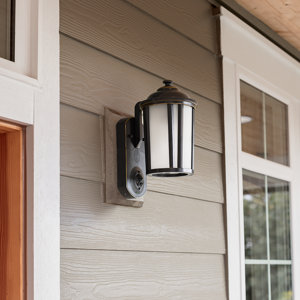 Smart Security with Camera 1-Light Outdoor Wall Lantern